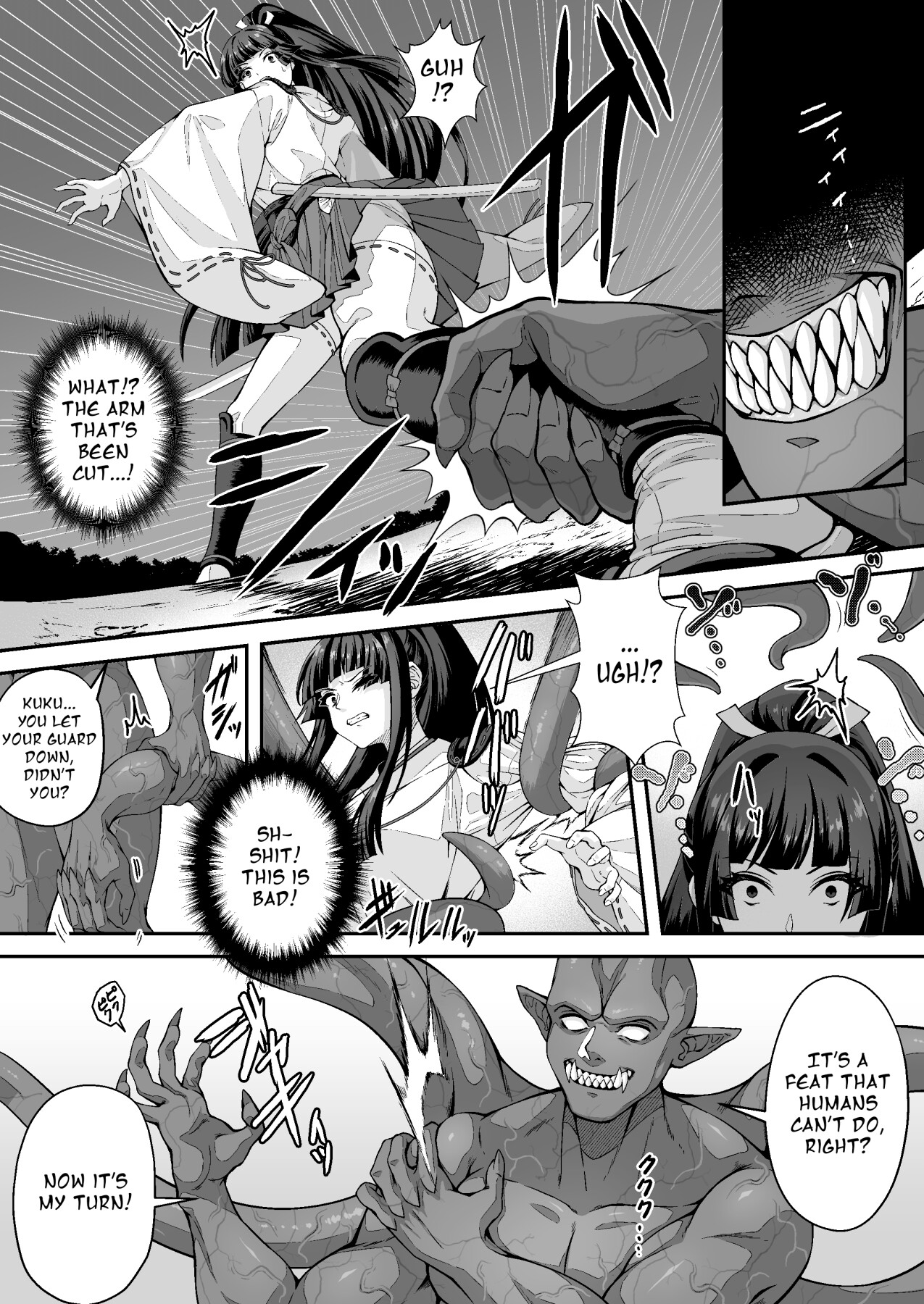 Hentai Manga Comic-The Master Demon Exorcist Doesn't Succumb to Tentacle Demon-Read-17